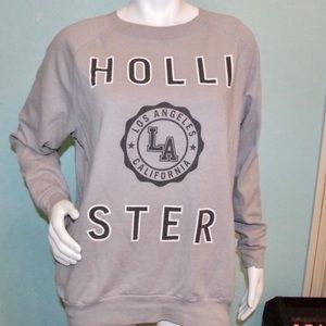 hollister grey crewneck
